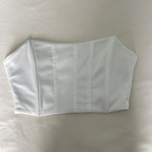 White Shein tube top